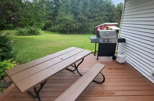West Branch Cabin | Great Lakes Tiny House Cozy 1-bedroom cabin in peaceful West Branch with AC