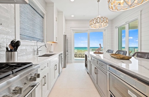 Inlet Beach House | Gulf-Front Home with Private Boardwalk, Pool, and LSV