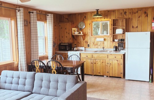 Hessel Cabin | Hessel Bay Cabin 2: Lake Huron waterfront resort cabin sleeps 2.