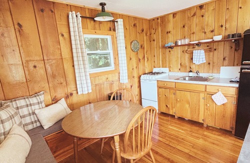 Hessel Cabin | Hessel Bay Resort: 6 cabins + main house. Sleeps 28. Waterfront Lake Huron. Community Dock.