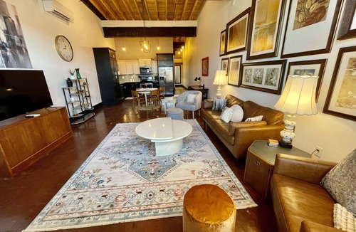 Mountain Home Apartment | Historic 1 bd/br in 1920's Chevy Dealership apt. 4