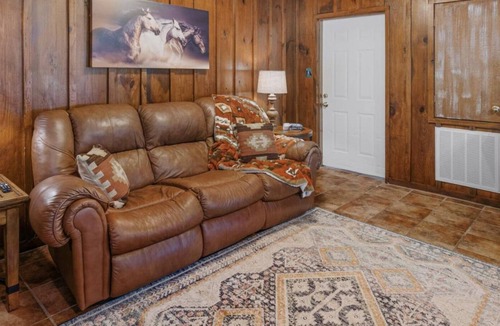 Eastabuchie Bed & Breakfast | Home away from home 4 beds, 1 king, 2 queen, set of bunk beds and sofa bed.