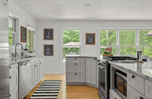 Three Oaks House | Juniper Presents: Gray Haven-Stunning Woodland Retreat with Pool