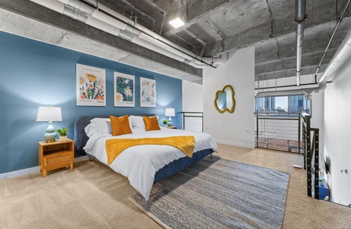 Atlantic Station Area Apartment | King and Queen 2-Story Loft with 2 Ensuite Baths and Private Balcony at Atlantic Station