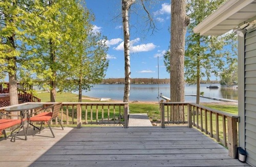 Long Lake House | Knotty Nook - Lakefront with Sandy Beach 3 Bed with pullout couch 1 Bath