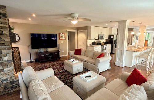Northport House | Lake Tuscaloosa Home with Dock, Fire Pit Terrace, and Game Room!
