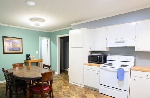 Lake Village Apartment | Lake views in family sized cabin for up to 9!