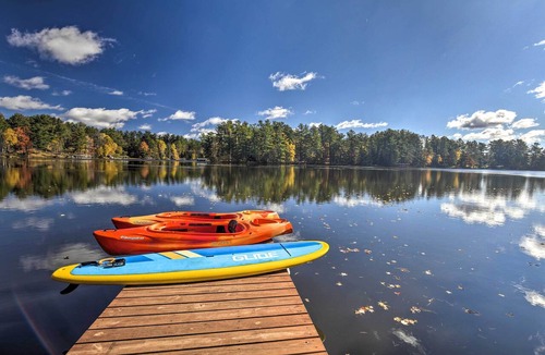 Eagle River House | Lakefront Eagle River Retreat w/Dock & Fire Pit!