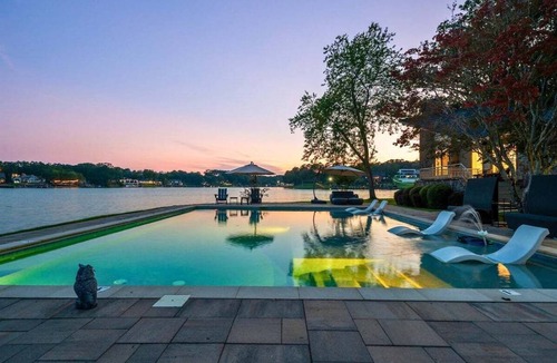 Mid America House | Lakefront Escape w/Pool, Dock, Sauna & Firepits