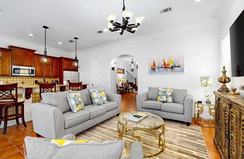 Villa Lago House | Lakefront Mediterranean-style home with pool, tennis & 6-seater golf cart