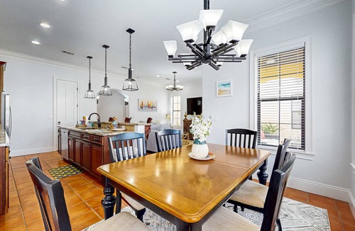 Villa Lago House | Lakefront Mediterranean-style home with pool, tennis & 6-seater golf cart