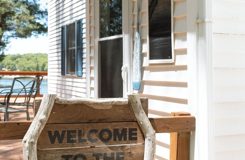 Newaygo House | Lakefront Retreat w/Private Dock & Stunning Views