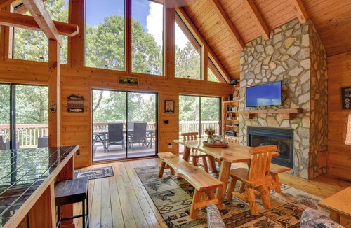 Six Mile Cabin | Lakefront Six Mile Vacation Rental w/Dock