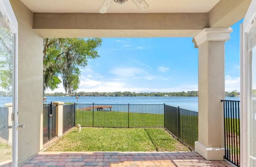 Interlachen House | Lakeside Retreat~ Large home with pool, dock, game room and balcony on lakefront