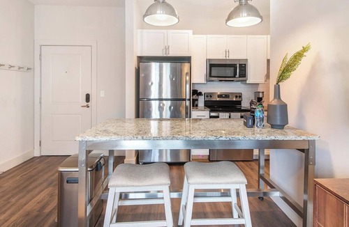Florida Center Apartment | Landing | Modern 1BD, Game Room, Gym
