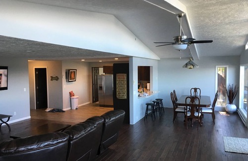 Silver Lake Cottage | Large Lake House 30 Feet From The Water With Private Dock Out The Door.