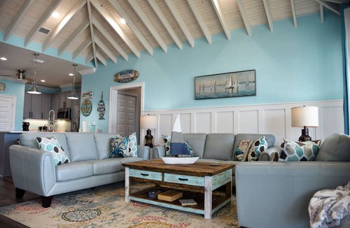 Audubon Place House | Lighthouse View | located gulf front in a private gated community.
