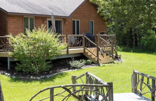 Indian River Cabin | Log Cabin on a Canal of the Indian River between Burt and Mullet Lake