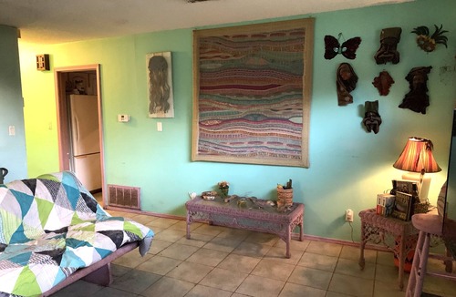 Northwest Pensacola House | Main Bedroom at Rainbow's End