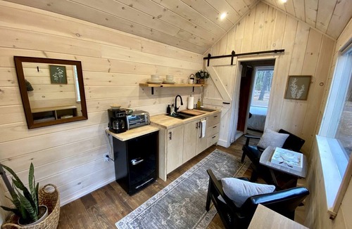 Boles Cabin | Majestic Nordic Tiny House with Private Deck, Grill and Fire Pit in Arkansas