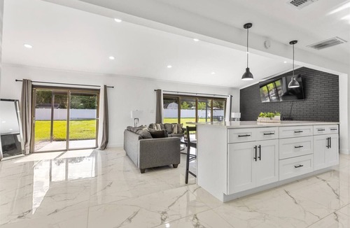 St. Augustine South House | Monochrome Getaway | Pool & Pet Friendly!