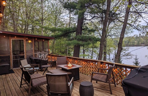 Eagle River Cabin | Northwoods Nirvana! Cozy Winter Cabin on Catfish Lake