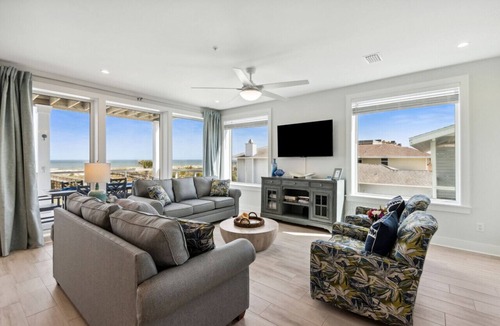 Fernandina Beach Villa | Ocean Lookout #2 | Heated Pool | Beachfront Deck | Stunning Ocean Views
