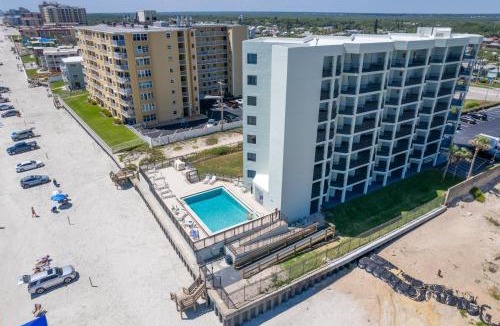 New Smyrna Beach Apartment | Ocean View with a beachfront pool at Ocean Trillium Condo ~ 203