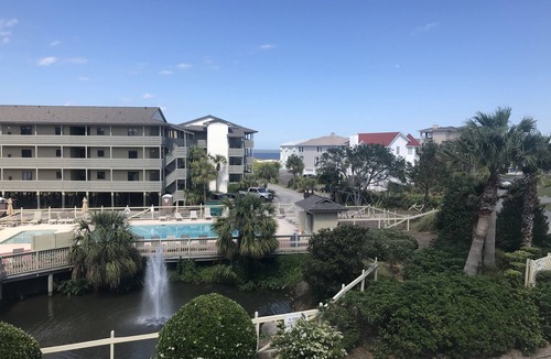 Tybee Island Condo | One of the best newly renovated units in the complex.Partial ocean and pool view