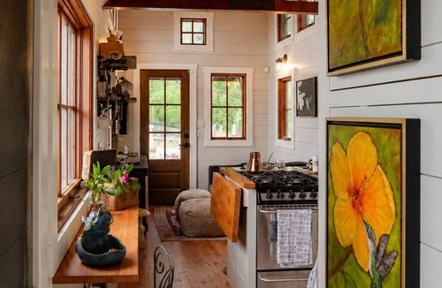 Cullowhee House | Original Timbercraft Denali Tiny Home Mtn Views Dog Yard Lake Glenville