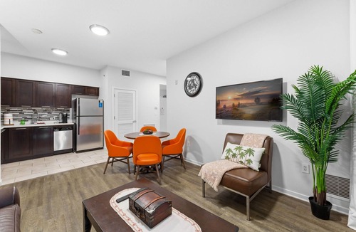 Celebration Apartment | Orlando Getaway with Pool View Balcony