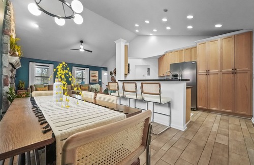 South Boardman House | Peaceful Lakefront Retreat w/Hot Tub, Fire Pit, Game Room, Screened Deck