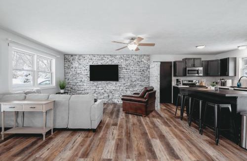 Grawn House | Pet Friendly 3BR 3BA Home near Traverse City with Game Room and Fenced Yard