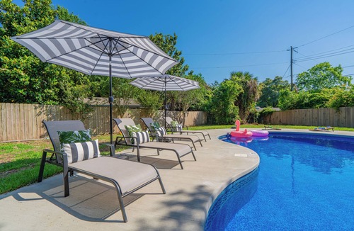Mississippi City House | POOL! Close to the Beach and Downtown! BBQ! Game Room!