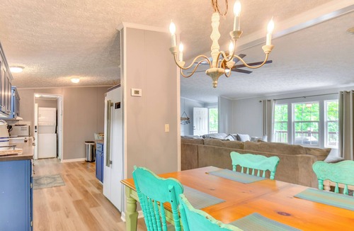 Milledgeville Cottage | Private Dock: Pet-friendly Home on Lake Sinclair