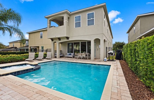 Celebration House | Private Pool and Hot Tub/Onsite Restaurant and Bar/Close to Disney/Themed Rooms