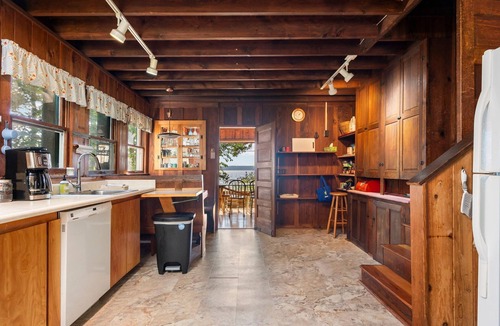 Lake Township Cottage | Retreat on Crystal Lake: Private Dock, Golf, Views