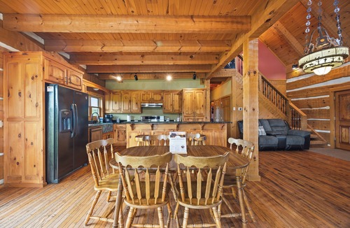 Powell Cabin | Rising Sun Ranch - Log Cabin on 25 Acres, Hot Tub, Fire Pit,Ponds & Sunset Views