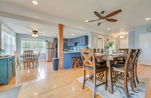 Cheboygan House | Riverfront Cheboygan Home w/Dock ~ 4 Mi to Town!