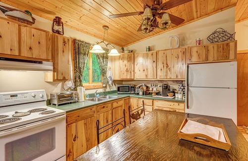 Farwell Cabin | Secluded Farwell Cabin w/Fire Pit & Gas Grill!