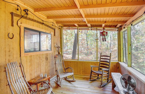 Tallassee Apartment | Secluded Tallassee Cabin w/Fire Pit & Porch!