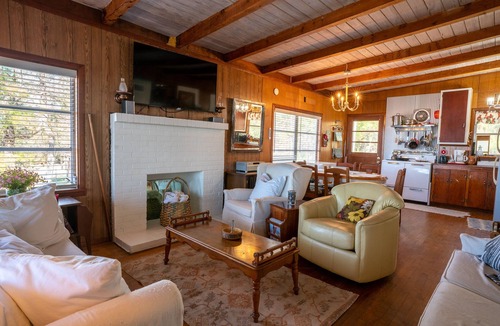 Foley Cabin | Secluded waterfront fishing cabin, boat dock, pier, sunsets, boat to beach