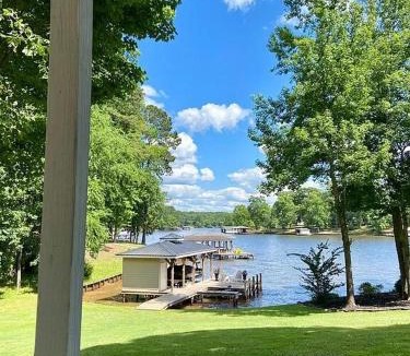 Hardwick House | Serene Lakefront Home with Hot Tub and Boat for Rent!