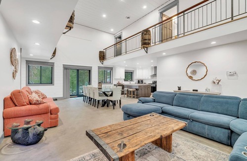 West Branch House | Sleeps 14, Hot Tub, Garage Event Room, Game Room Lake + River + Trails + Golf