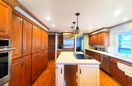 Jones Mills House | Spacious 4-bed, 3-bath home located on Lake Catherine with pool and boat dock