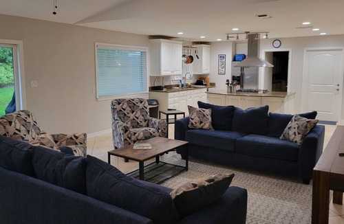 Gulf Hills House | Spacious and Modern Fort Bayou Home with deep water access