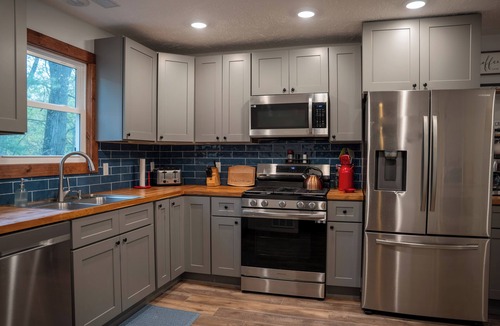 Irons House | Spacious cabin ORV trails Big Bass Lake access Plenty of parking!