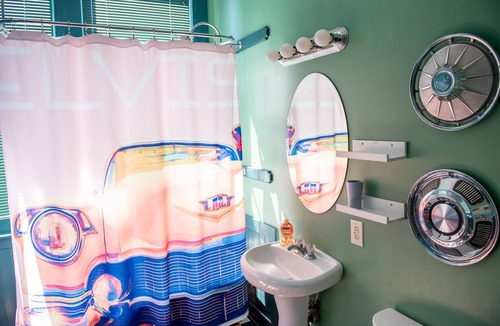 Bywater Bed & Breakfast | Spacious Elvis Suite at The Lookout Inn in the colorful Bywater neighborhood!