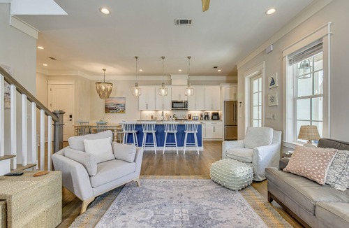 Lakeside at Blue Mountain Beach House | Steps to 30A Beaches! 4BR Coastal Home - Sleeps 12