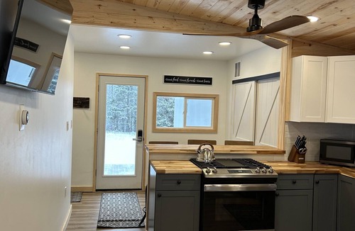 Rudyard Cabin | Stunning Remodeled Cabin Near Snowmobile/ORV Trails w/Firepit Retreat